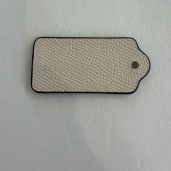 COACH White Leather Bag Hang Tag - Picture 2 of 2